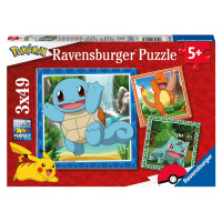 Ravensburger Detské puzzle (Pokémon, 3 x 49 dielikov)