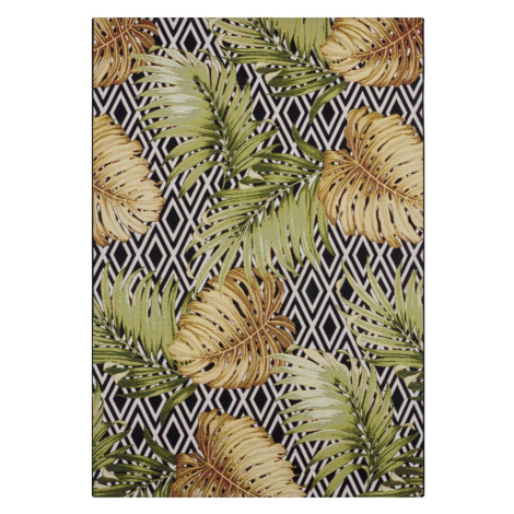 Kusový koberec Flair 105611 Diamonds and Leaves Multicolored – na ven i na doma - 80x165 cm Hans