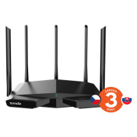 Tenda TX27 Pre AXE5700 WiFi6E Router, 1x GWAN, 3x GLAN, IPv6, BSS Color, VPN server, WPA3,CZ app