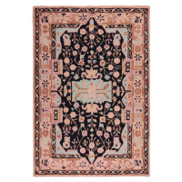 Kusový koberec Wool Loop Blossom Pink/Black - 120x170 cm Flair Rugs koberce