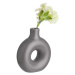 LOOPY Mini váza 12 cm - tm. šedá