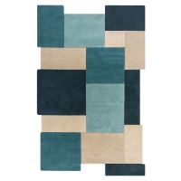 Kusový koberec Abstract Collage Teal - 120x180 cm Flair Rugs koberce