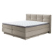 Sun garden Kontinentálna posteľ BOXSPRING PORTAGE BX2110 180x200 cm - béžová