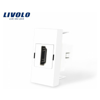 Zásuvka HDMI, polmodul, biela (LIVOLO)