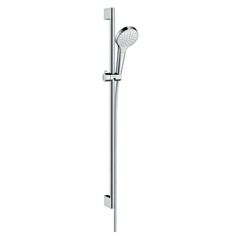 Hansgrohe Croma Select S, sprchová sada 1jet so sprchovou tyčou 90 cm, biela/chrómová, HAN-26574