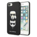 Kryt Karl Lagerfeld iPhone 7 Plus / 8 Plus black hardcase Saffiano Ikonik Karl&Choupette Head (K