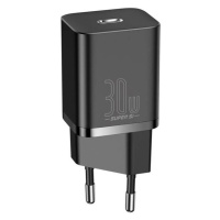 Baseus Rýchlonabíjačka do siete Super Si USB-C PD QC 30W čierna