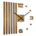 Drevené dubové nástenné hodiny Lamele 60cm FlexiStyle z230