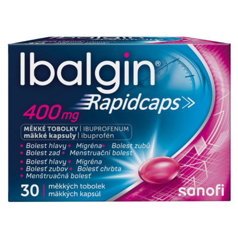 IBALGIN Rapidcaps 400 mg 30 kapsúl