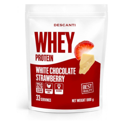 DESCANTI Whey protein white chocolate strawberry 1000 g