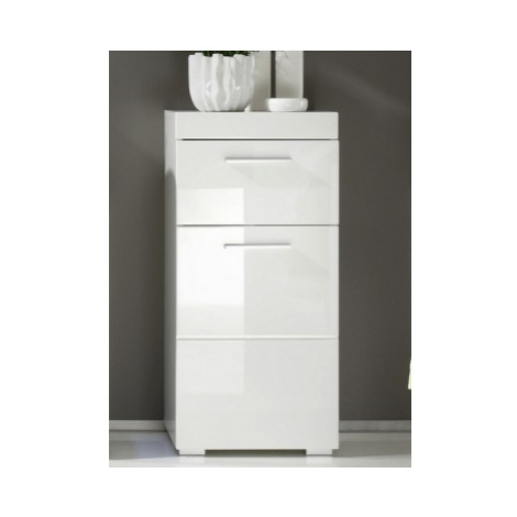 Kúpeľňová stojacia skrinka Amanda 802, lesklá biela% Asko