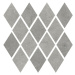 Mozaika Cir Materia Prima metropolitan grey rombo 25x25 cm lesk 1069900