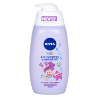 Nivea Kids 2in1 Sparkle Berry sprchový gél a šampón pre deti 500ml