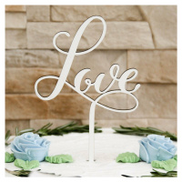 Ozdoba na svadobnú tortu - nápis Love