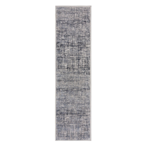 Modrý behúň 80x300 cm Eris Trace – Flair Rugs