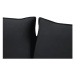 Čierna zamatová rozkladacia pohovka 214 cm Vienna – Cosmopolitan Design