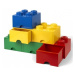 LEGO® úložný box 4 - so zásuvkou modrá  250 x 250 x 180 mm