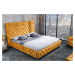 LuxD Dizajnová posteľ Laney 160 x 200 cm horčicový zamat