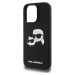 Karl Lagerfeld Liquid Double Heads Kryt s MagSafe pre iPhone 16 Pro, Čierny