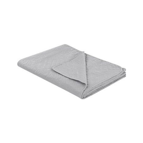 Embosovaná prikrývka na posteľ 160 × 220 cm sivá ALAMUT, 313259
