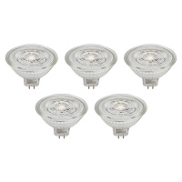 Prios LED reflektor GU5.3 4,3W 345lm 36° číry 840 sada 5 ks