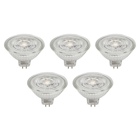 Prios LED reflektor GU5.3 4,3W 345lm 36° číry 840 sada 5 ks