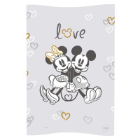 CEBA Podložka prebaľovacia mäkká COSY 50x70 Disney Minnie&Mickey Grey