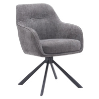 Sivé čalúnené jedálenské kreslá v súprave 2 ks Avola – Unique Furniture