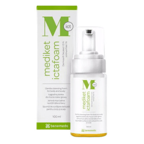 MEDIKET Ictafoam jemná umývacia pena 100 ml