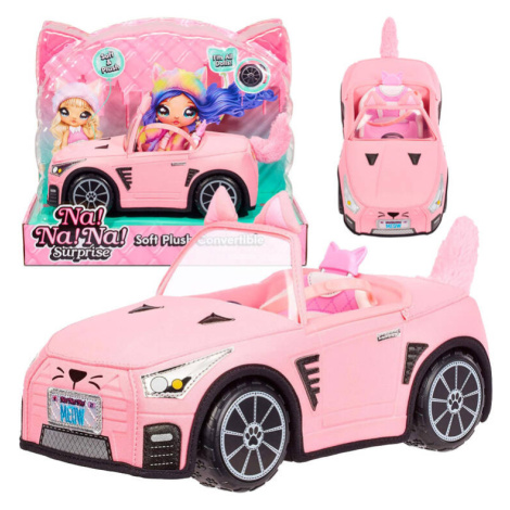 mamido Na! Na! Na! Surprise mäkké ružové kabriolet s ružovým mačiatkom