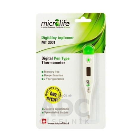 MICROLIFE TEPLOMER DIGITÁLNY MT 3001 GREEN