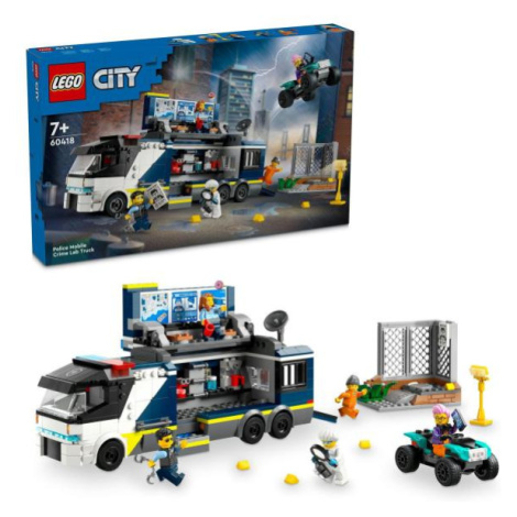 LEGO® City 60418 Mobilné kriminalistické laboratórium policajtov