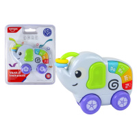 mamido Interaktívna hračka Hrajúca sloníčka na kolieskach