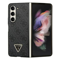 Kryt Guess GUHCZFD5P4TDPK F946 Z Fold 5 black hardcase Leather 4G Diamond Triangle (GUHCZFD5P4TD