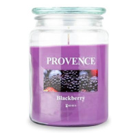 Provence Vonná sviečka v skle PROVENCE 95 hodín černica