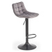 HALMAR H-95 barová stolička sivá / čierna