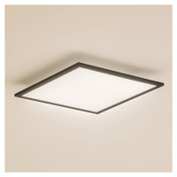 LED panel Lindby Enhife, čierny, 39,5x39,5 cm