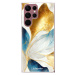 Odolné silikónové puzdro iSaprio - Blue Leaves - Samsung Galaxy S22 Ultra 5G