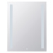 Zrkadlo Bemeta s osvětlením a dotykovým senzoremvo farebnom provedení hliník/sklo 101301107