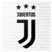 Drevené logo futbalového klubu - Juventus, Čierna