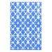 Vonkajší koberec PP modrá / biela Dekorhome 120x180 cm,Vonkajší koberec PP modrá / biela Dekorho