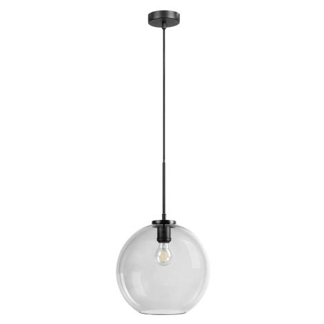 Dyberg Larsen Závesná lampa Loop 30 cm dymová/čierna