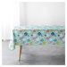 Douceur d intérieur  NAPPE RECTANGLE 150 x 240 CM POLYESTER IMPRIME LILY MENTHE  Obrusy Viacfare