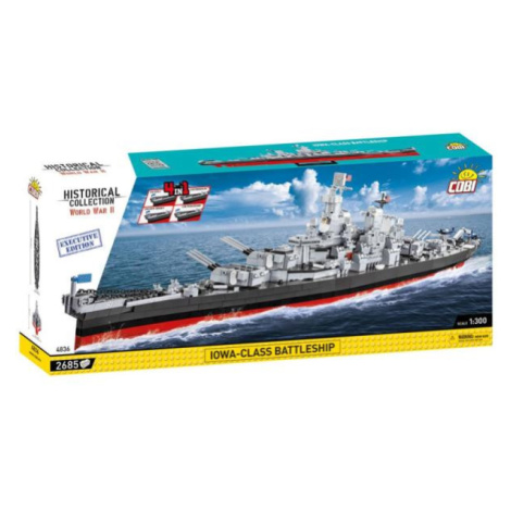 Cobi II WW IOWA-class battleship 4 v 1, 1:300, 2685 k EXECUTIVE