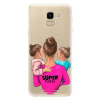 Odolné silikónové puzdro iSaprio - Super Mama - Two Girls - Samsung Galaxy J6