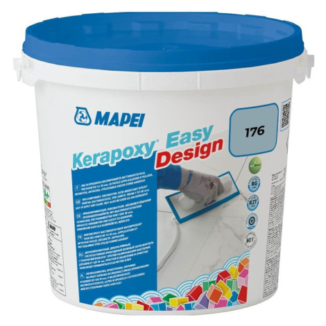 Škárovacia hmota Mapei Kerapoxy Easy Design Zelenošedá 3 kg R2T MAPXED3176