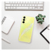 Odolné silikónové puzdro iSaprio - Writing By Feather - white - Samsung Galaxy A15 / A15 5G