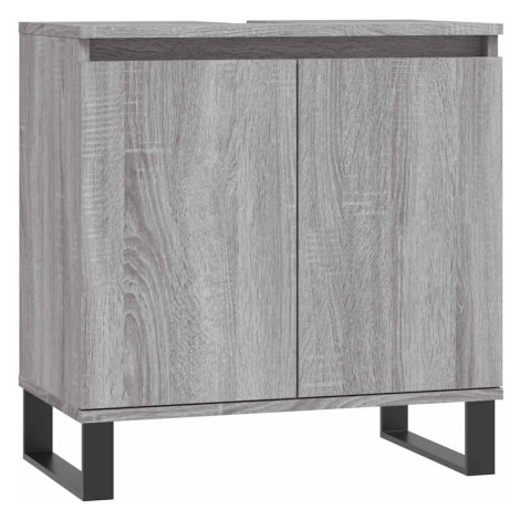 vidaXL Kúpeľňová skrinka sivý dub sonoma 58x33x60 cm kompozitné drevo