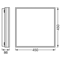 LEDVANCE SMART+ WiFi Orbis magnet biely, 45x45cm