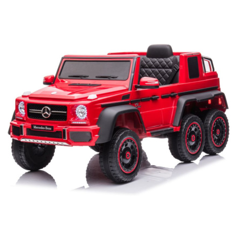 Elektrické autíčko Mercedes Benz G63 6x6 červené